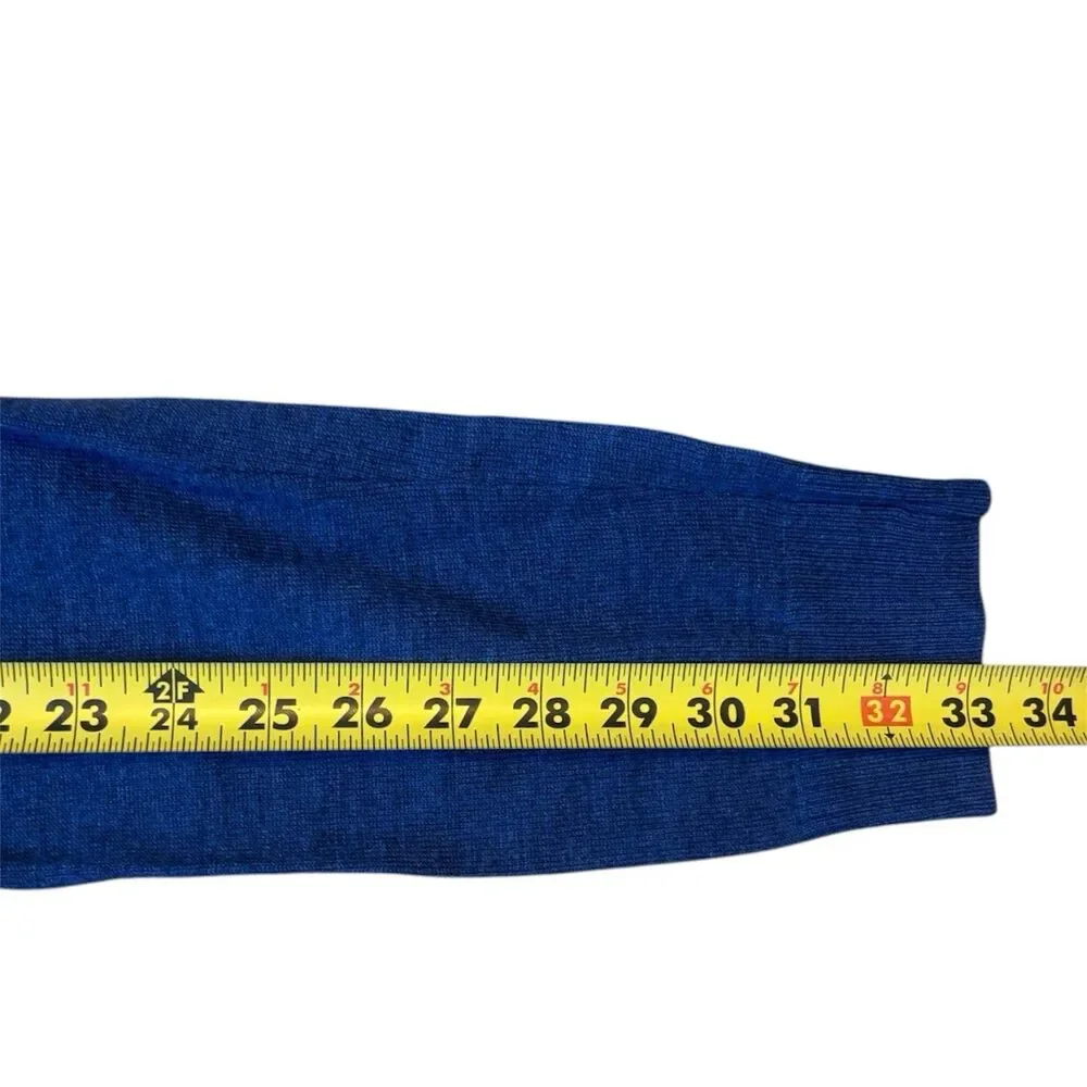 Banana Republic Extra Fine Merino Crewneck Sweater Men’s L Blue Knit Pullover LS
